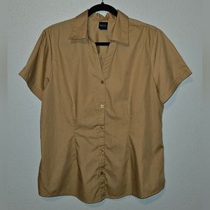 Basic Editions Brown Button up Shirt